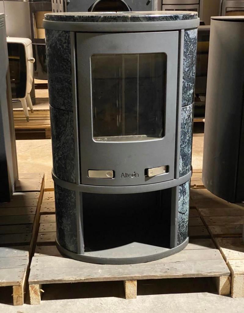 Altech Ecosy Depot speksteenkachel 3,5 - 11 kW, Houtkachel, Ophalen of Verzenden, Zo goed als nieuw, Vrijstaand