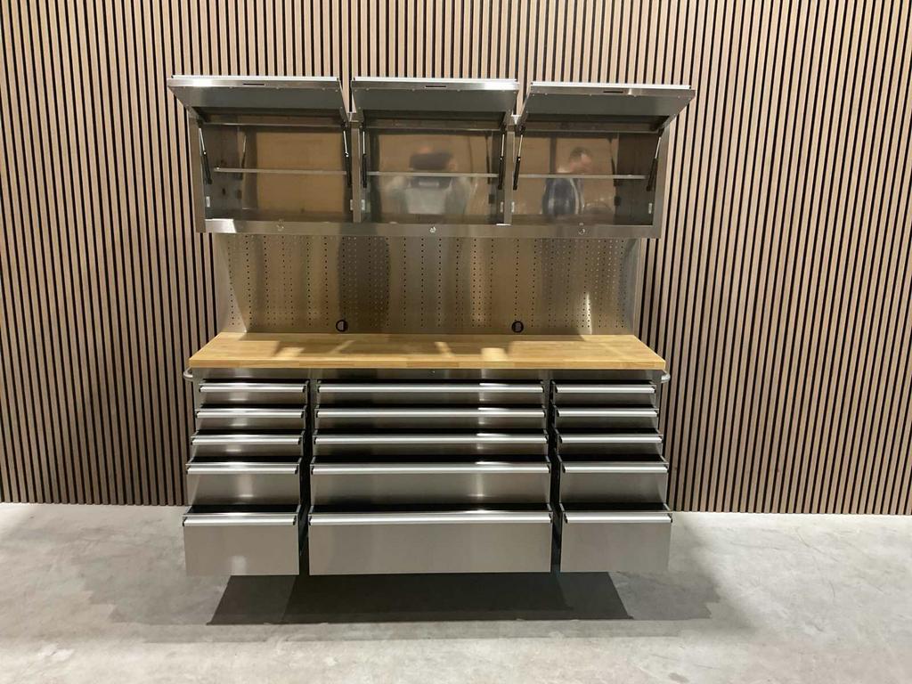 Stahlworks Deluxe RVS 72 inch high 15 laden Werkbank new ‼️, Doe-het-zelf en Verbouw, Werkbanken, Ophalen, Nieuw, 170 cm of meer