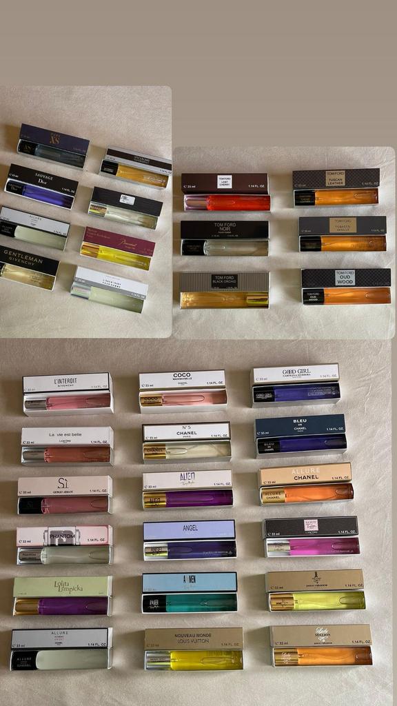 Parfum 33 ml originele testers !, Ophalen of Verzenden, Zo goed als nieuw, Overige typen