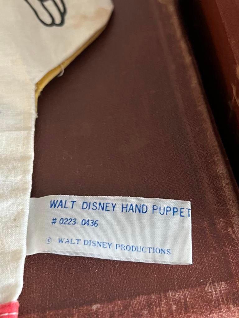 VINTAGE HANDPOP DONALD DUCK, Ophalen of Verzenden, Donald Duck, Gebruikt, Beeldje of Figuurtje