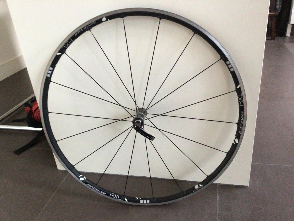 voorwiel racefiets aluminium Bontrager RXL, Ophalen, Gebruikt, Wiel, Bontrager