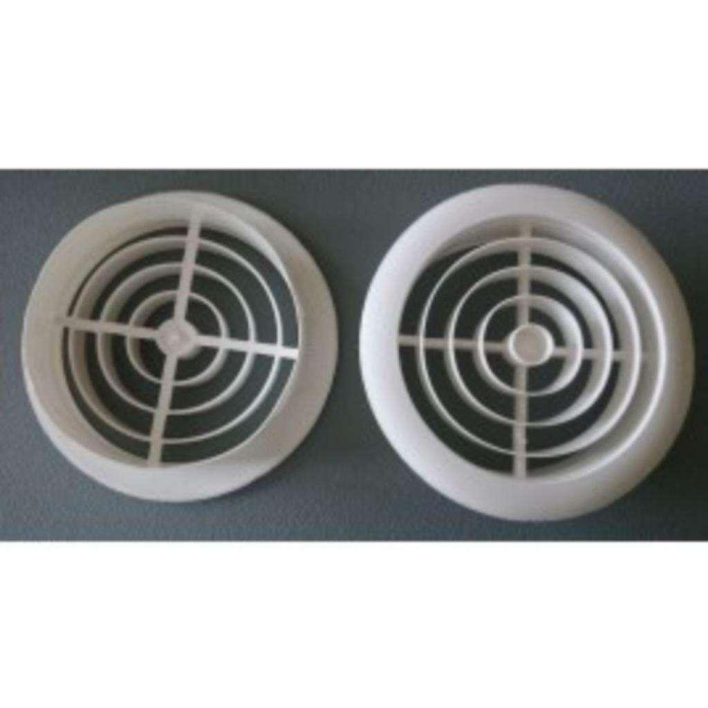 Flexibel kunststof luchtrooster wit. Afm. Ø 120 mm. € 2,50, Doe-het-zelf en Verbouw, Ventilatie en Afzuiging, Ophalen of Verzenden