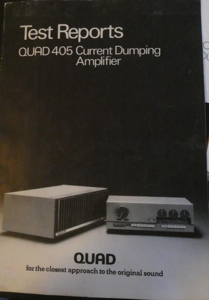 Audio 3 brochures Quad apparatuur., Ophalen of Verzenden, Audio en Video