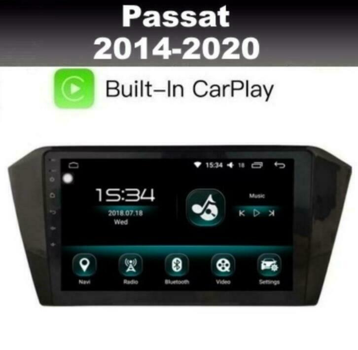 VW Passat B8 2014-2020 navigatie android 10 carplay 10,1inch, Ophalen of Verzenden, Nieuw