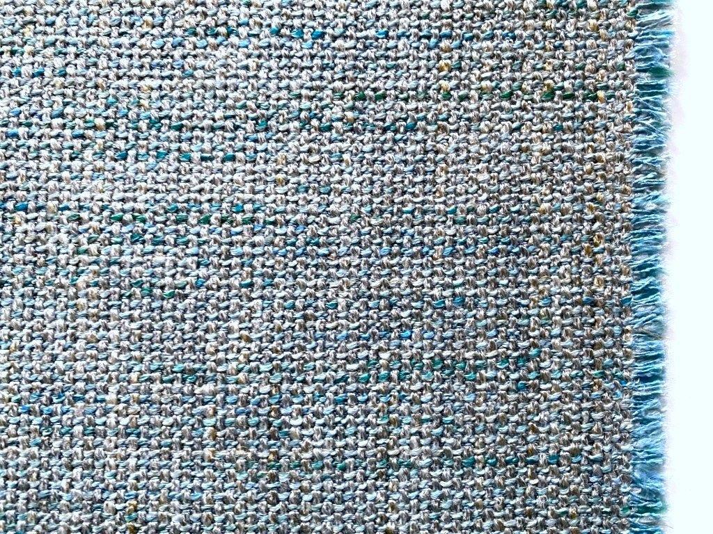 Montis Elliot 35 lichtblauw/groen/grijs; 19 meter meubelstof, Overige materialen, Blauw, 120 cm of meer, Ophalen of Verzenden