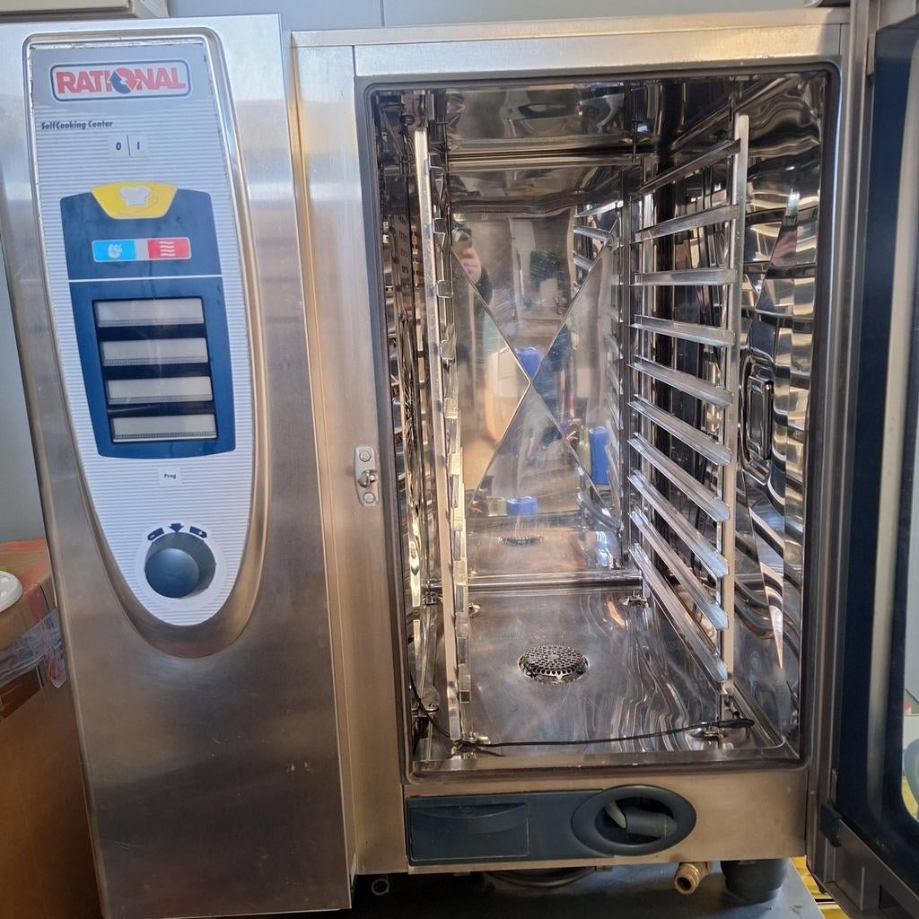 Rational combisteamer scc101  gas + onderstel & accessoires, Ophalen, Gebruikt, Ovens, Magnetrons en Steamers