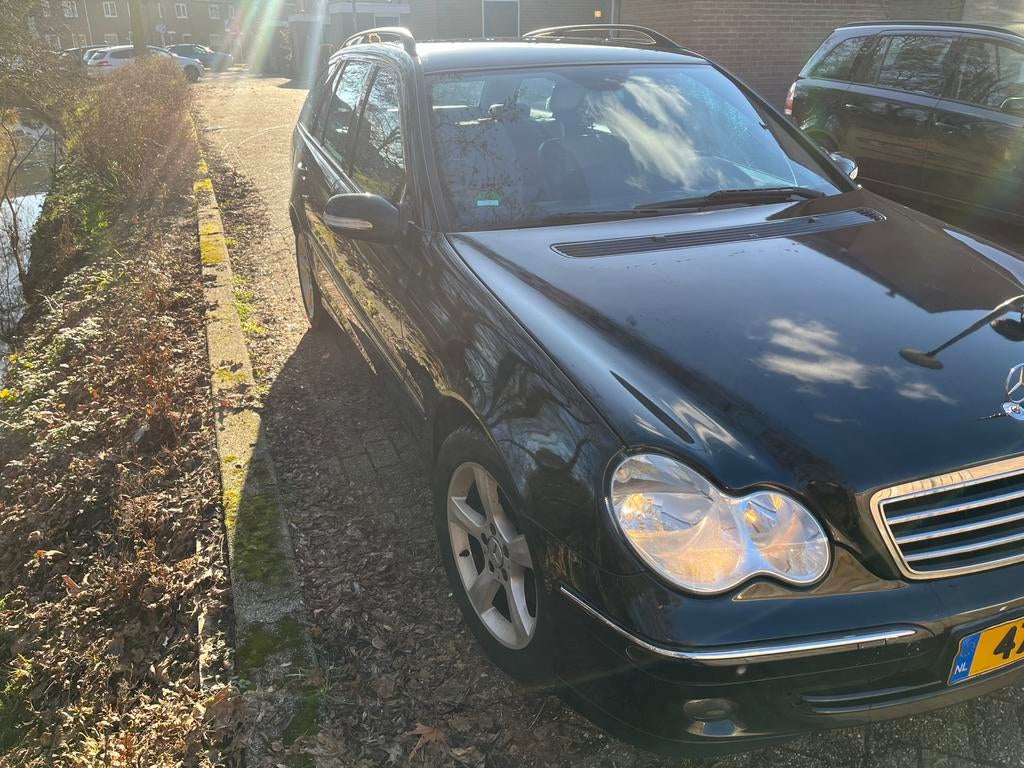 Mercedes-Benz C-Klasse 1.8 C180 Kompr Combi 2006 Zwart, Ophalen of Verzenden