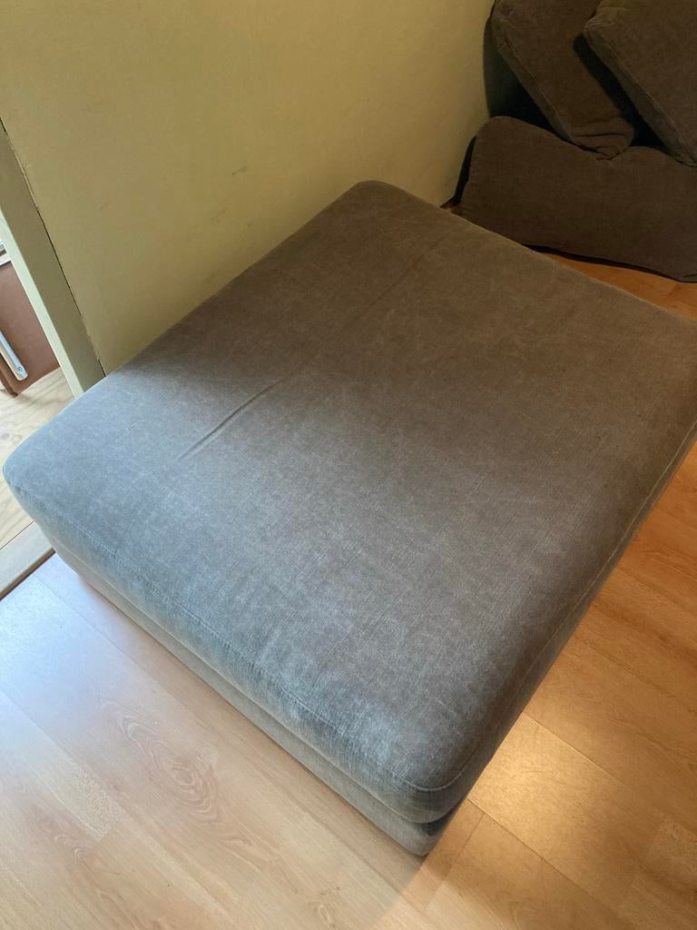 Montel Poef grijs/taupe, Huis en Inrichting, Ophalen, Gebruikt, Vierkant, 100 tot 125 cm