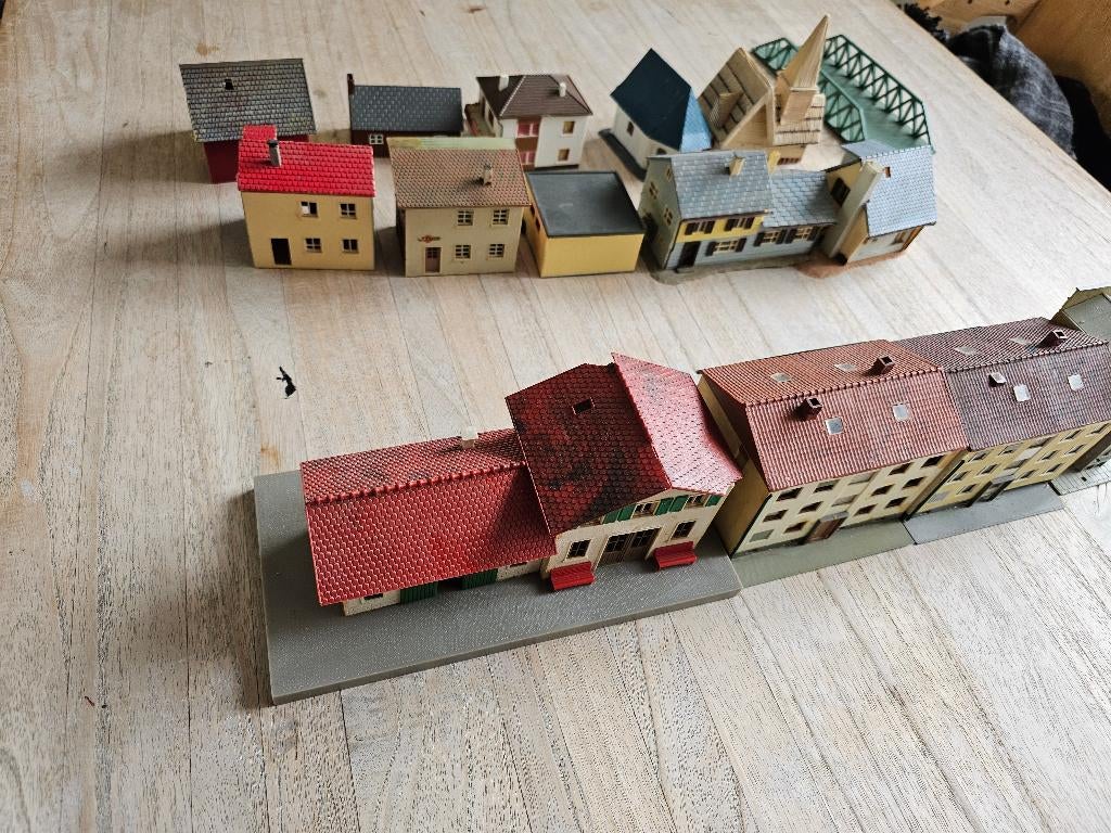 Originele märklin rails + huisjes jaren '60, Hobby en Vrije tijd, Gebruikt, Gelijkstroom, Overige typen, Ophalen of Verzenden