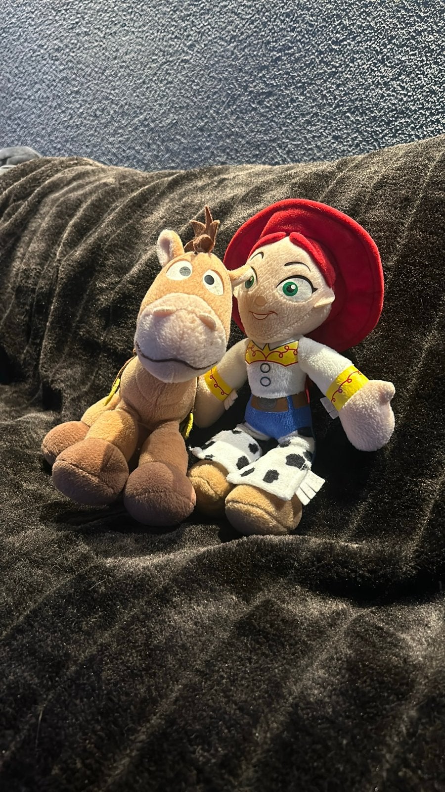 Toy Story Jessie en Bullseye knuffels, Paard, Gebruikt, Disney, Ophalen of Verzenden