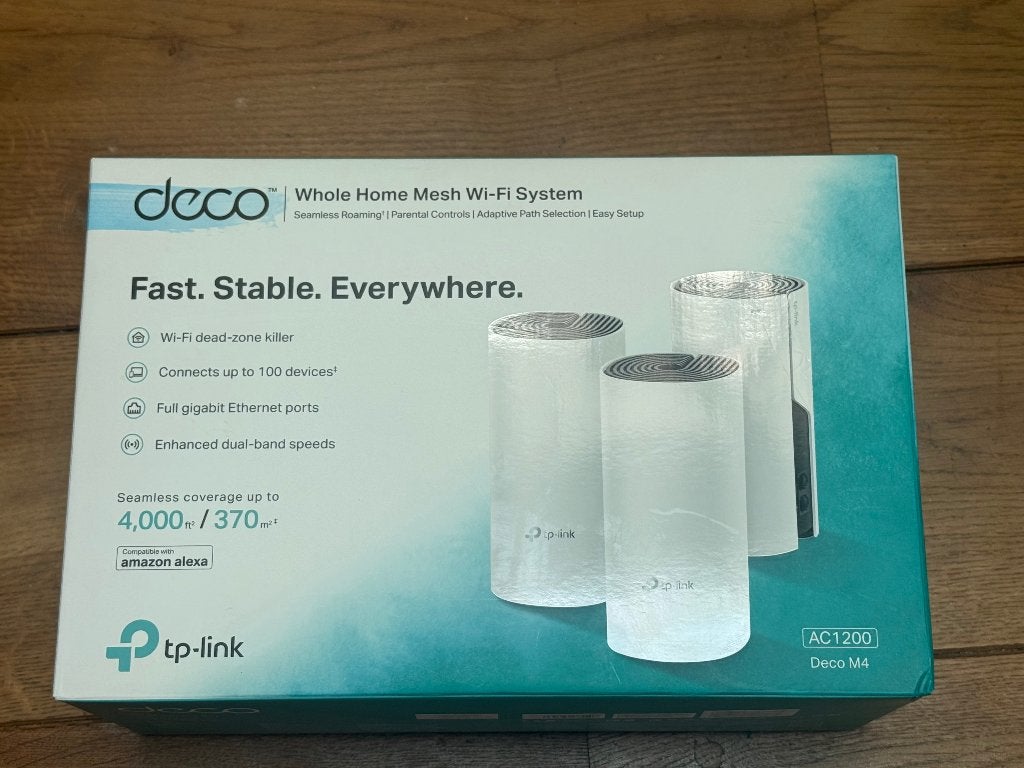 TP-Link Deco M4 Mesh WiFi-set (3 units), Ophalen, Zo goed als nieuw, TP-Link Deco