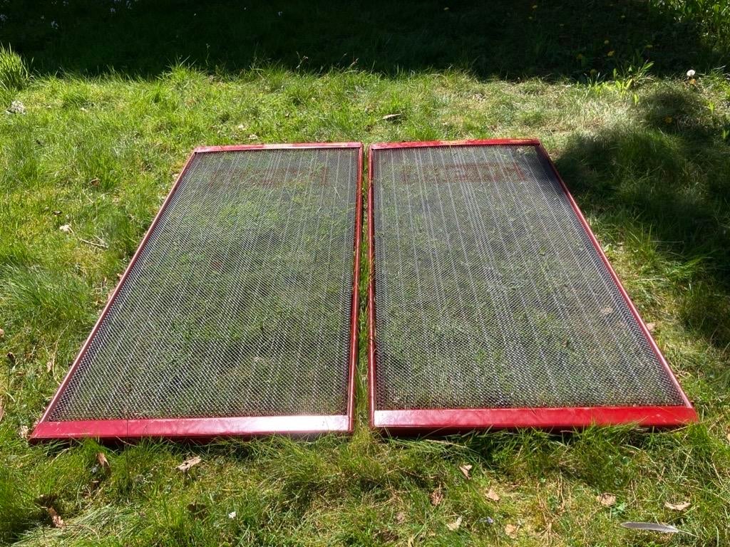 2 originele Auping rood-merk spiraalbodems 190x90 cm, Ophalen, Gebruikt, 90 cm, Eenpersoons
