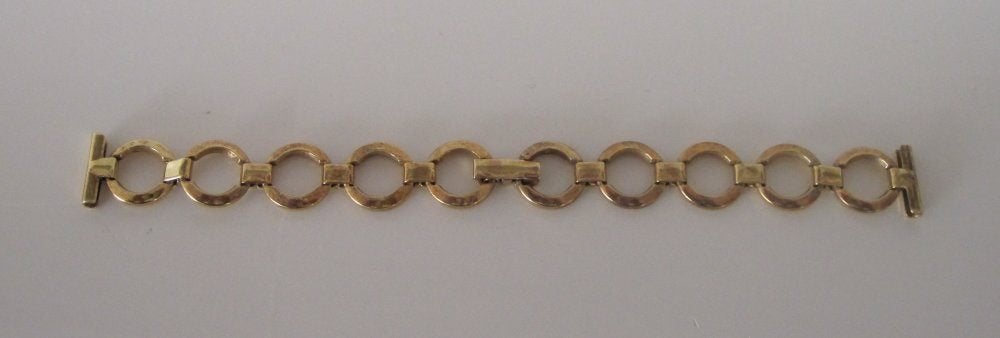 Antiek goudkleurig horlogebandje (verguld), Ophalen of Verzenden, Overige materialen, Overige typen, Verguld