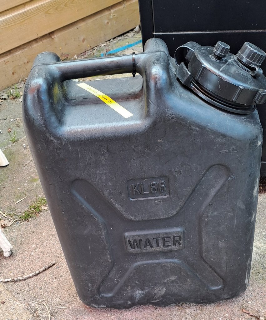 Jerrycan Koninklijke Landmacht 20 liter, Kunststof, Canada, Ophalen of Verzenden, Scepter