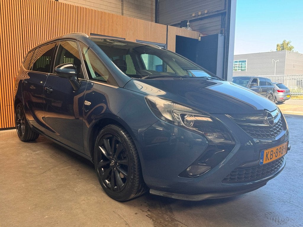 Opel Zafira Tourer 1.4 Business+ 7p. Camera|Cruise|Airco|Tre, Auto's, Opel, Stof, 4 cilinders, Blauw, 7 stoelen