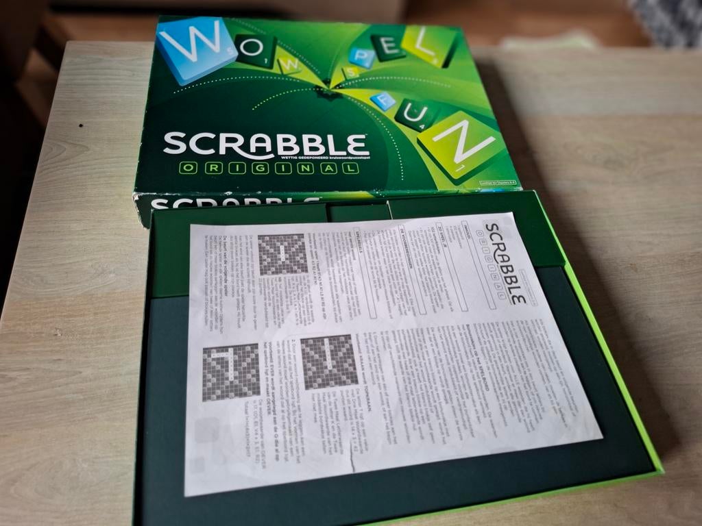 Scrabble Original Bordspel - Zo goed als nieuw, Mattel, Mattel B.V., Gondel 1, 1186 MJ Amstelveen, Nederland, Ophalen of Verzenden