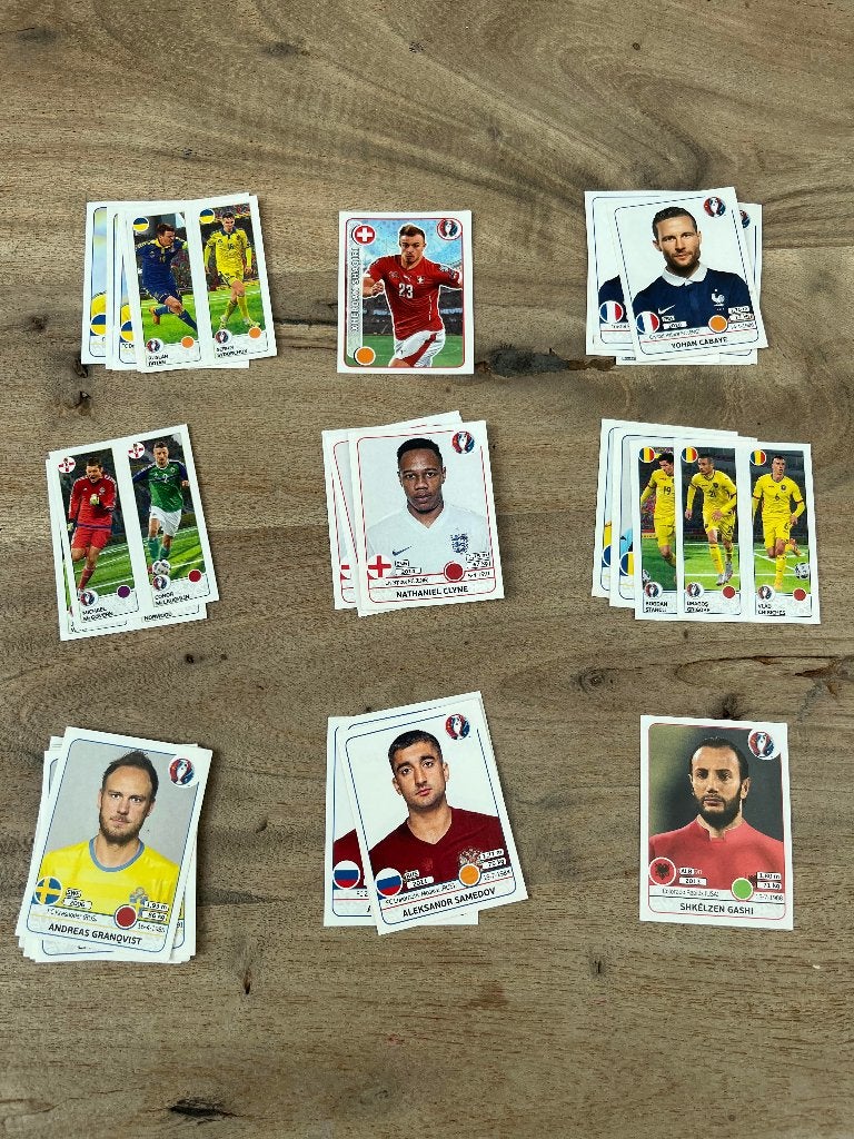 Te koop/ruil Panini stickerplaatjes EK 2016, Ophalen of Verzenden, Zo goed als nieuw, Buitenlandse clubs, Poster, Plaatje of Sticker