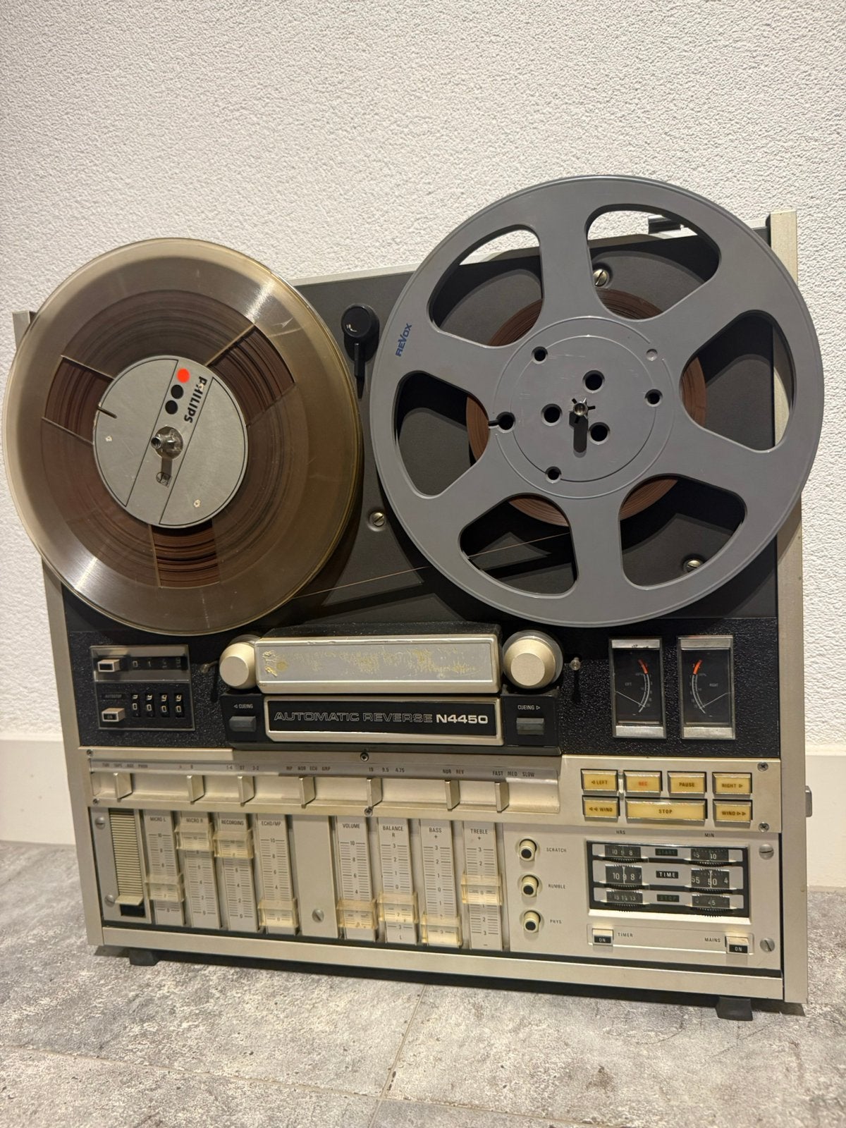 Philips N4450 vintage bandrecorder met spoelen, Audio, Tv en Foto, Bandrecorders, Ophalen, Bandrecorder