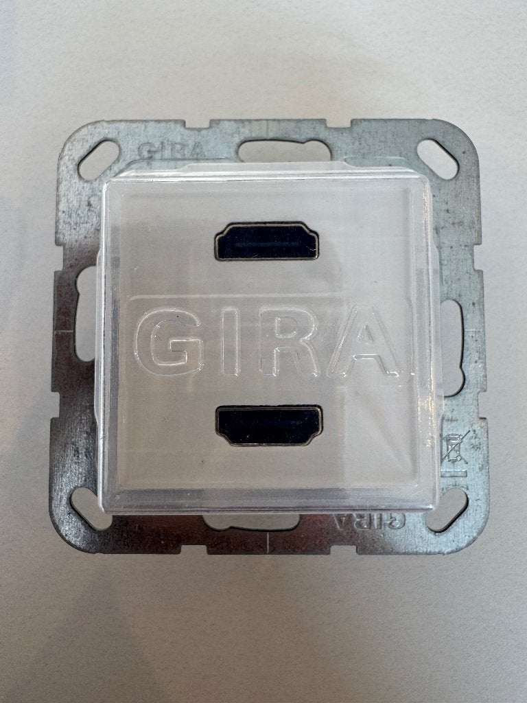 GIRA inbouw HDMI-aansluitset (2x HDMI) – nieuw/ongebruikt, Ophalen of Verzenden, Nieuw, Gira, Overige typen