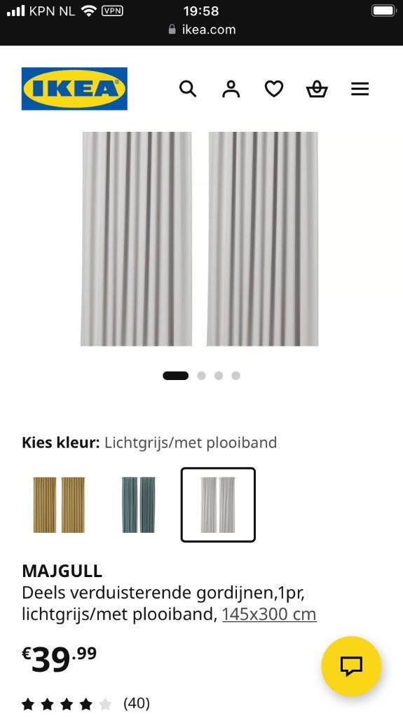 Over gordijnen in mooie satijn look grijs/beige, Huis en Inrichting, Stoffering | Gordijnen en Lamellen, Ophalen, 300 cm, Grijs