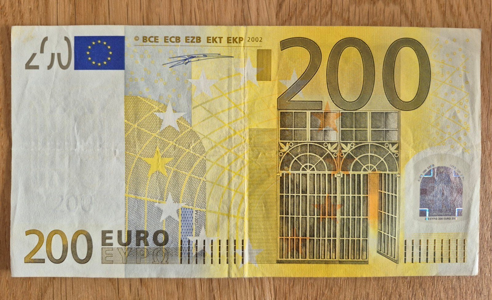€200 2002 Duisenberg P001/G001A4 zeldzaam!, Ophalen, Overige landen