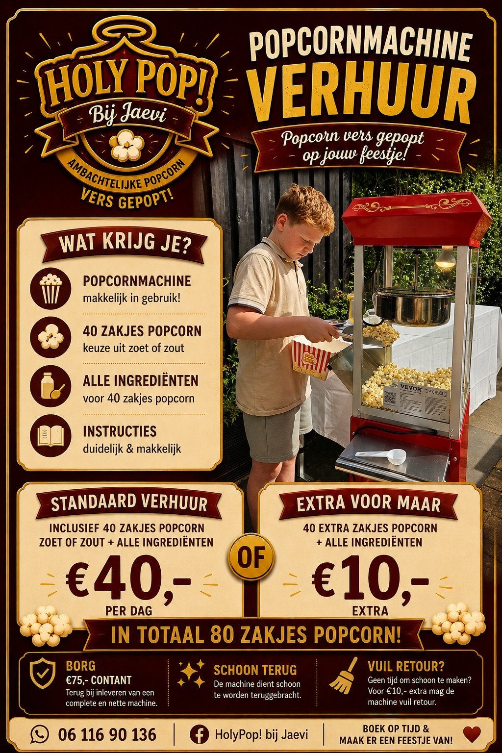 Popcornmachine!, Tickets en Kaartjes, Eén persoon