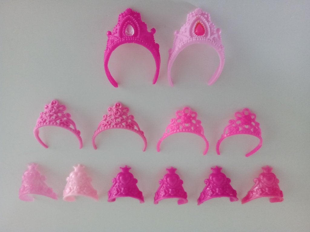 Kroontjes en andere Haaraccessoires voor (Barbie) Poppen, Ophalen of Verzenden, Gebruikt, Accessoires