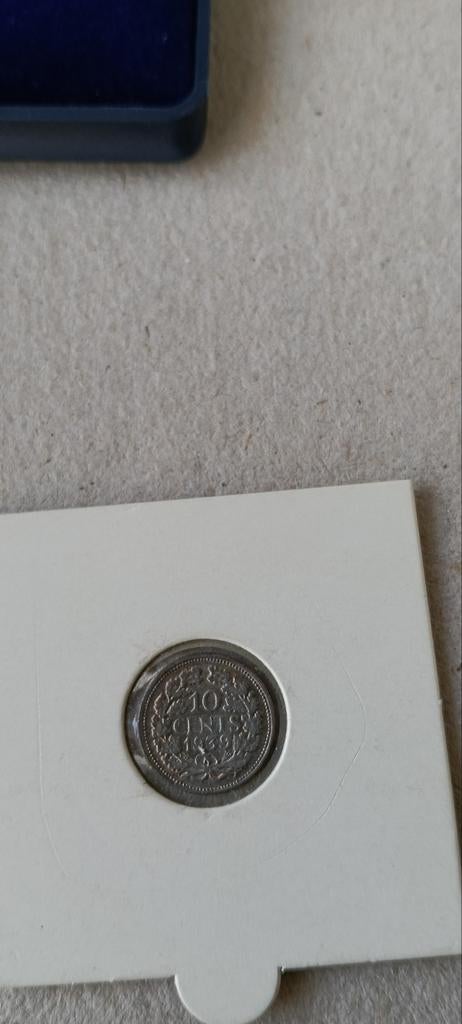 Zilver dubbeltje 1939 Wilhelmina, Ophalen of Verzenden, Koningin Wilhelmina, 10 cent, Zilver