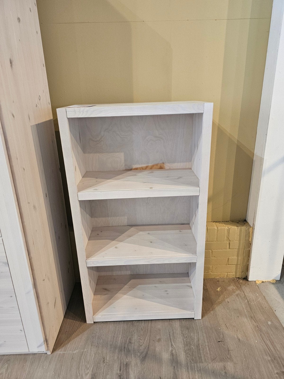 Lifetime Kidsroom boekenkast 3 vaks, whitewash, Huis en Inrichting, Ophalen, Zo goed als nieuw, Overige materialen, Met plank(en)