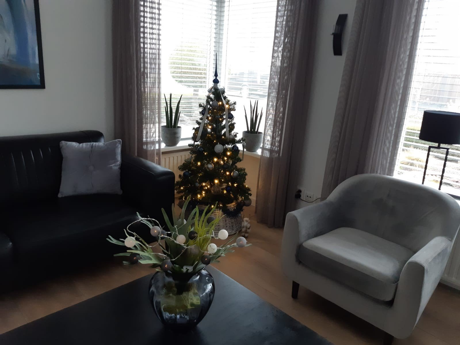 kunstkerstboom met verlichting 120cm hoog., Diversen, Ophalen