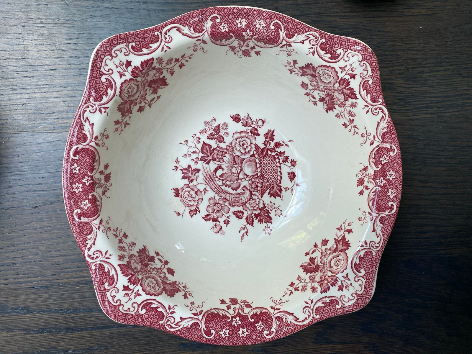 Johnson Brothers Birds of Paradise schaal rood, Ophalen of Verzenden