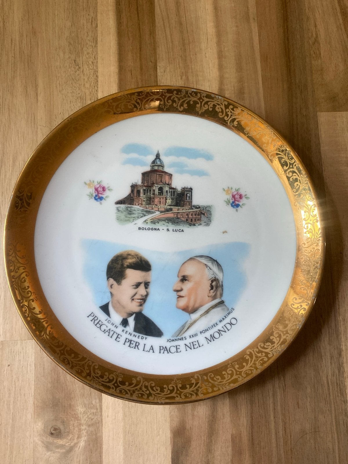 Heinrich H&C Selb Bavaria bord JFK Paus Johannes XXIII, Antiek en Kunst, Ophalen of Verzenden