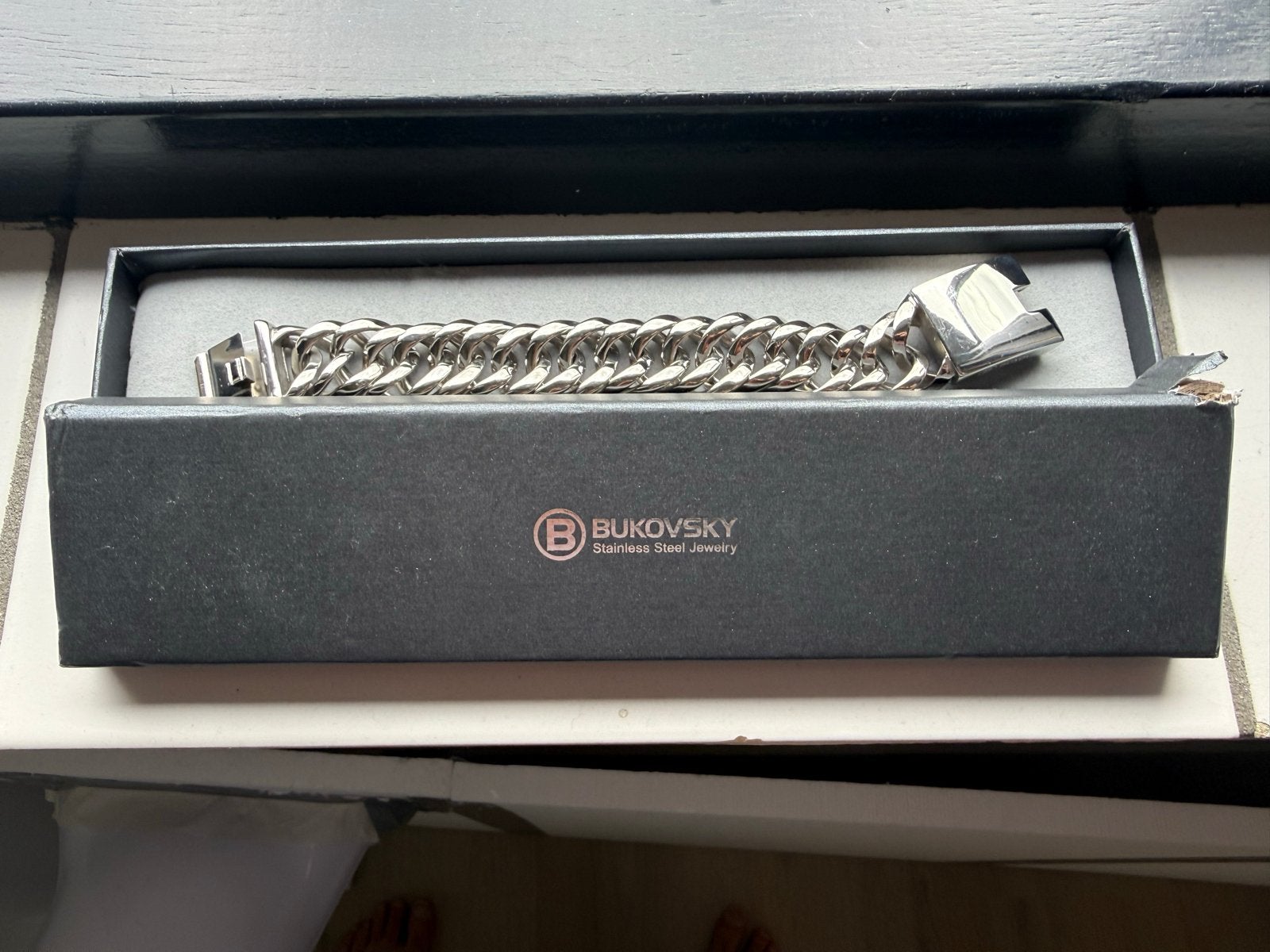 Bukovsky RVS schakelarmband - Stijlvol en Duurzaam, Ophalen of Verzenden, Zo goed als nieuw, Zilver, Staal