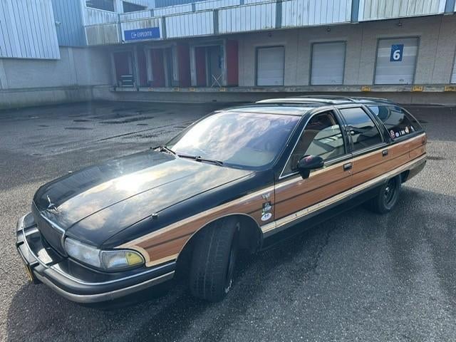 Buick Roadmaster 1992 Zwart, Auto's, Buick, Automaat, 1390 kg, Stof, Zwart