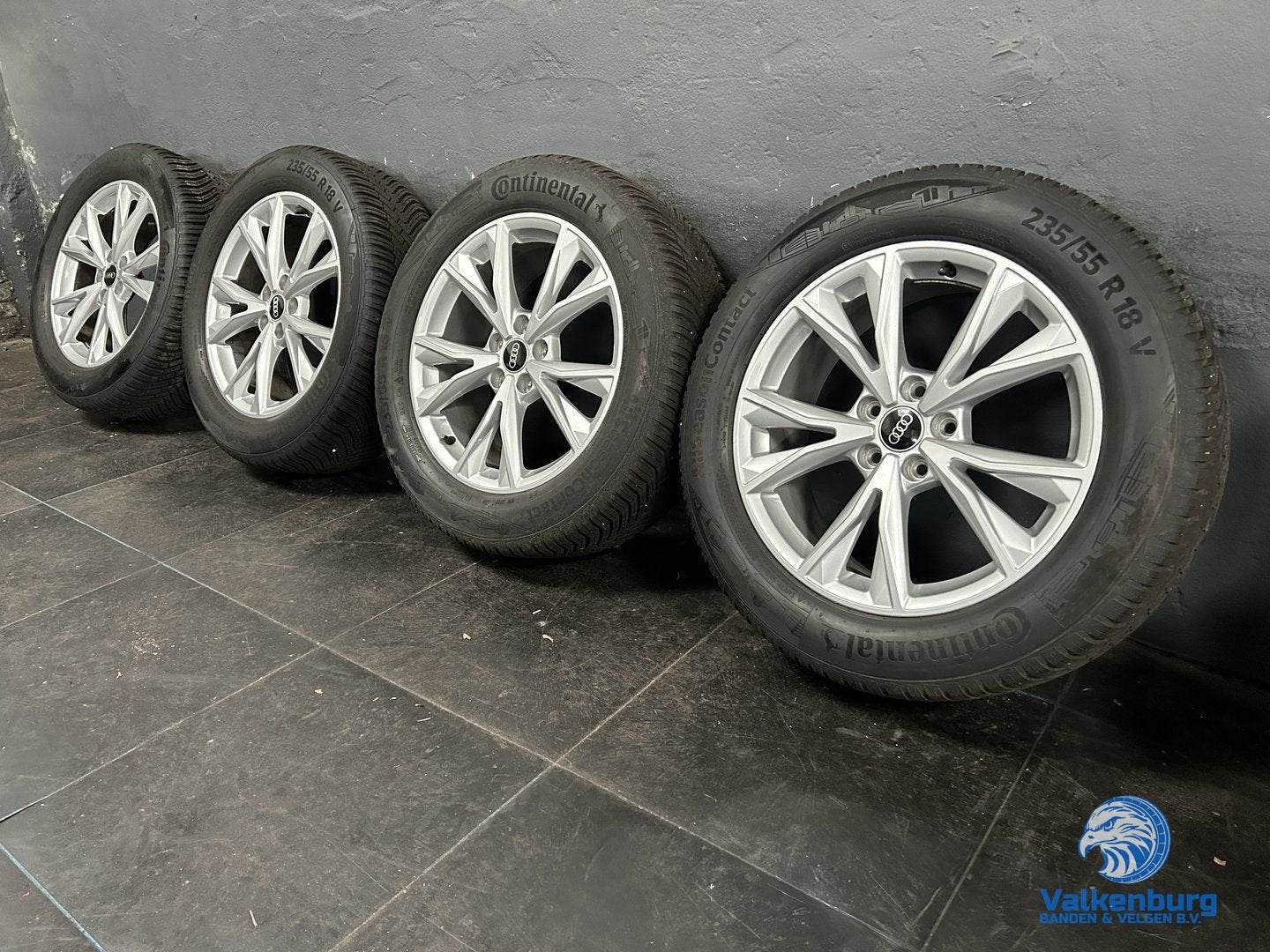 6mm! Originele Audi Q3 F3 83A 18 inch velgen 5x112 zomerband, Auto-onderdelen, Banden en Velgen, 18 inch, Gebruikt, -, -