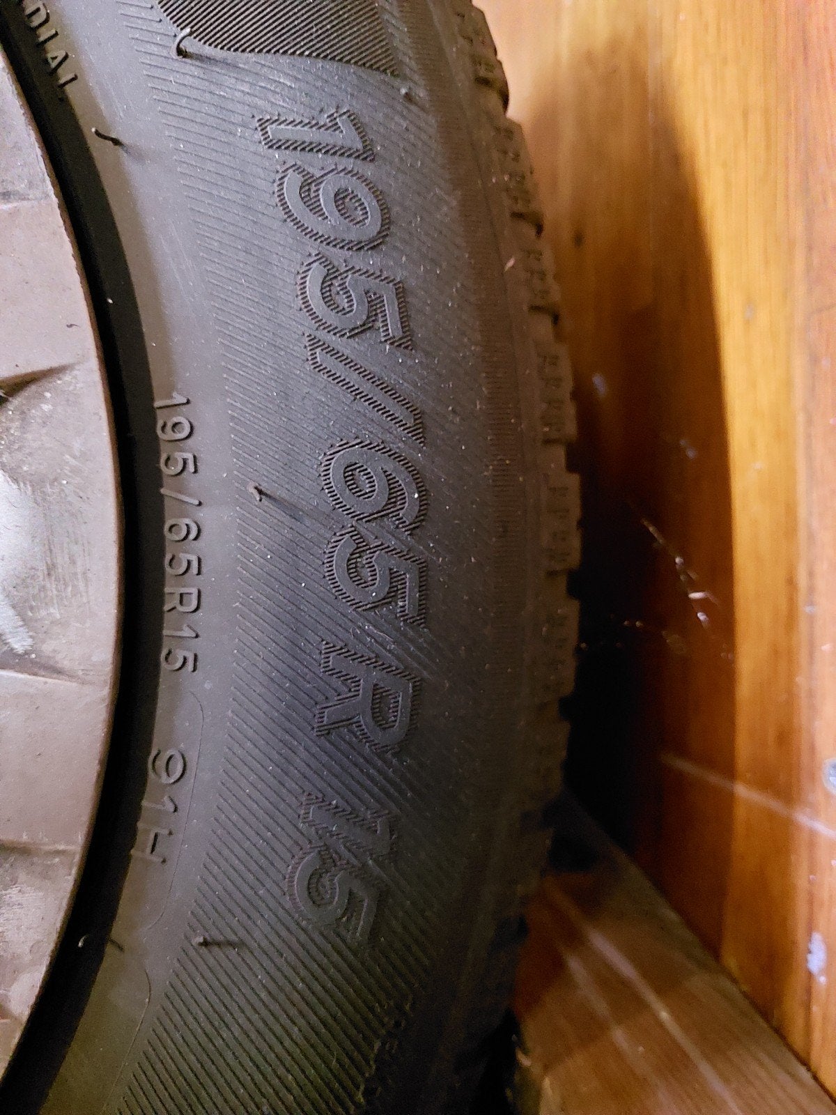 velgen met banden 95/65R15, Ophalen, Gebruikt, 15 inch, Banden en Velgen