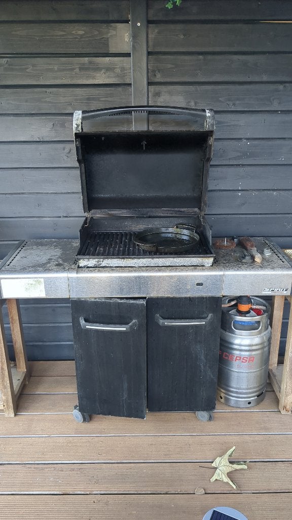Weber gas bbq, Tuin en Terras, Ophalen, Gebruikt, Weber