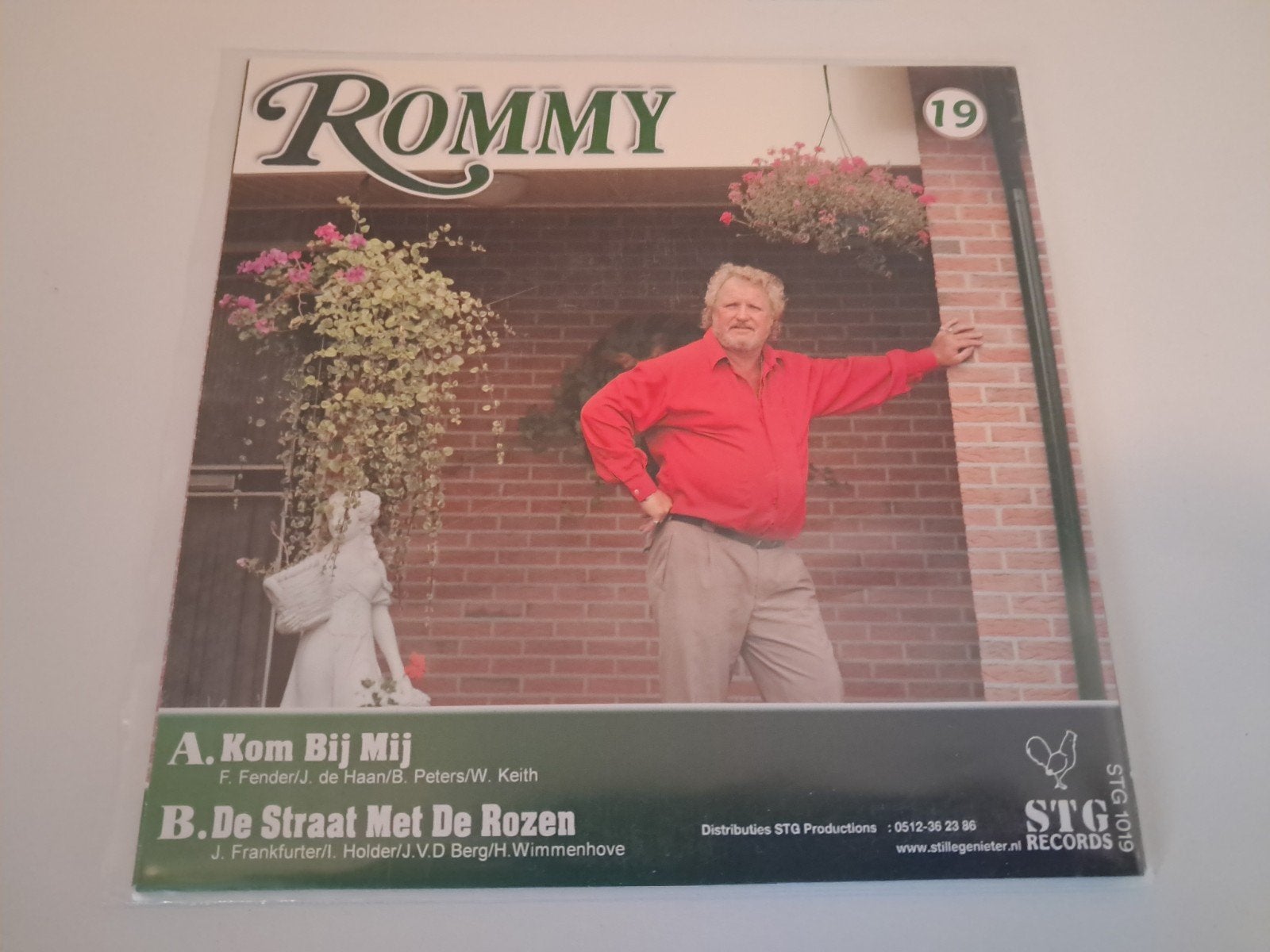 Rommy - Kom Bij Mij / De Straat Met De Rozen (Vinyl), Cd's en Dvd's, Vinyl Singles, Ophalen, Gebruikt, 7 inch, EP