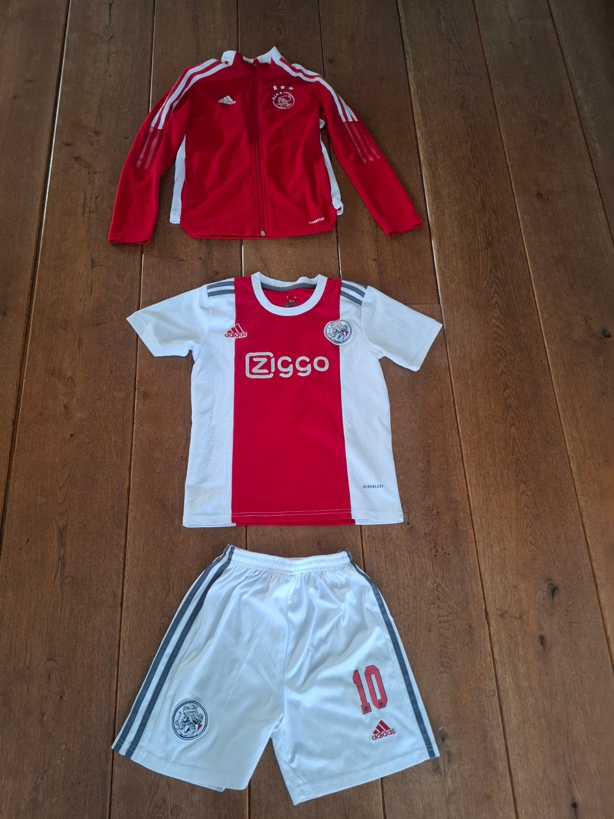 Ajax trainingspak en tenue - Maat 140 (9-10-11 jaar), Ophalen of Verzenden, Gebruikt, Adidas, Jongen of Meisje