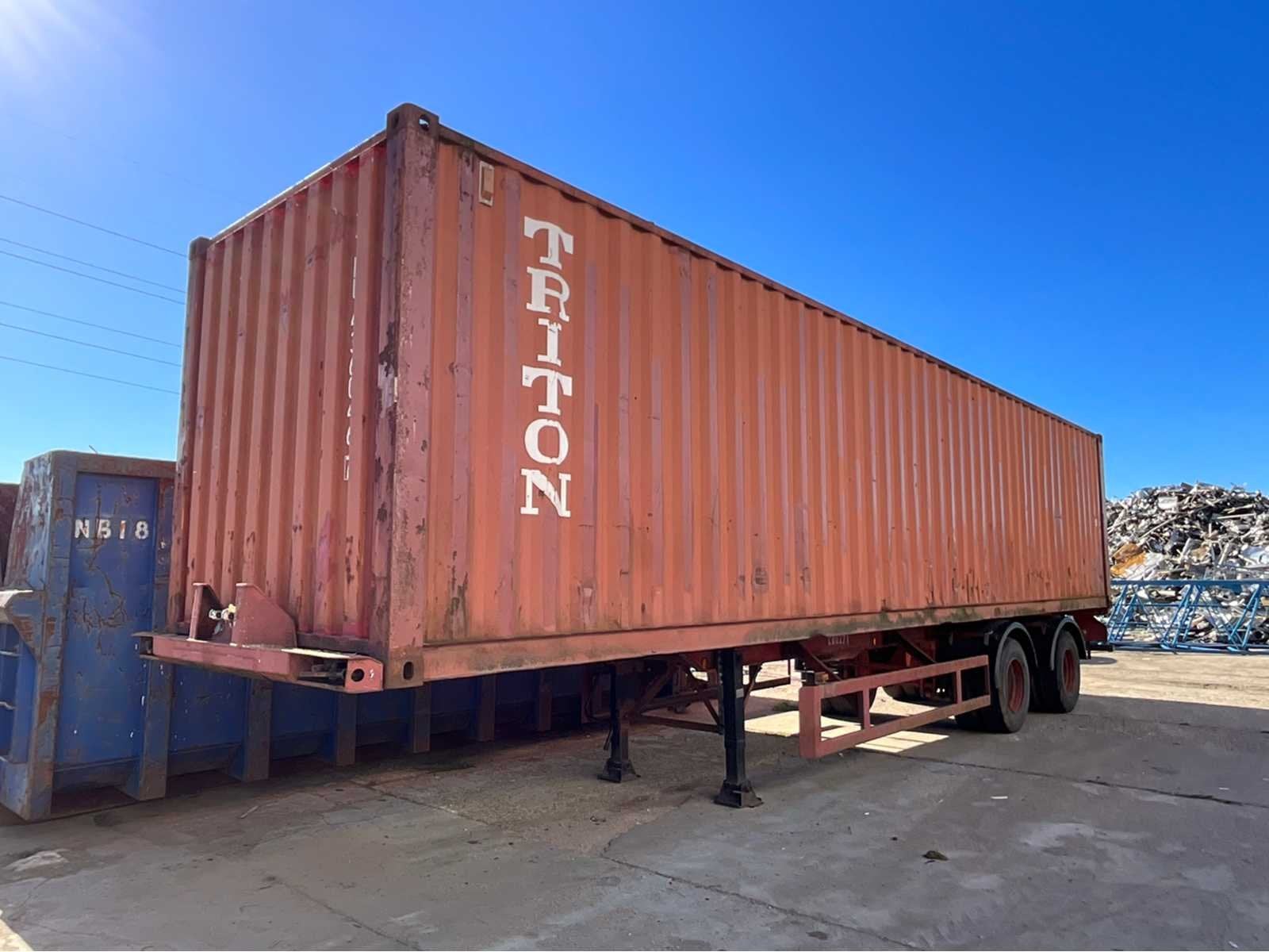 Pacton Container + chassistrailer, Overige brandstoffen, Bedrijf, Aanhangers en Opleggers, Te koop