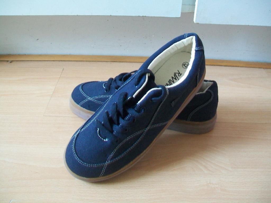 Nieuwe schoenen Rimini maat 42 donker blauw canvas NIEUW, Blauw, Rimini, Overige typen, Nieuw