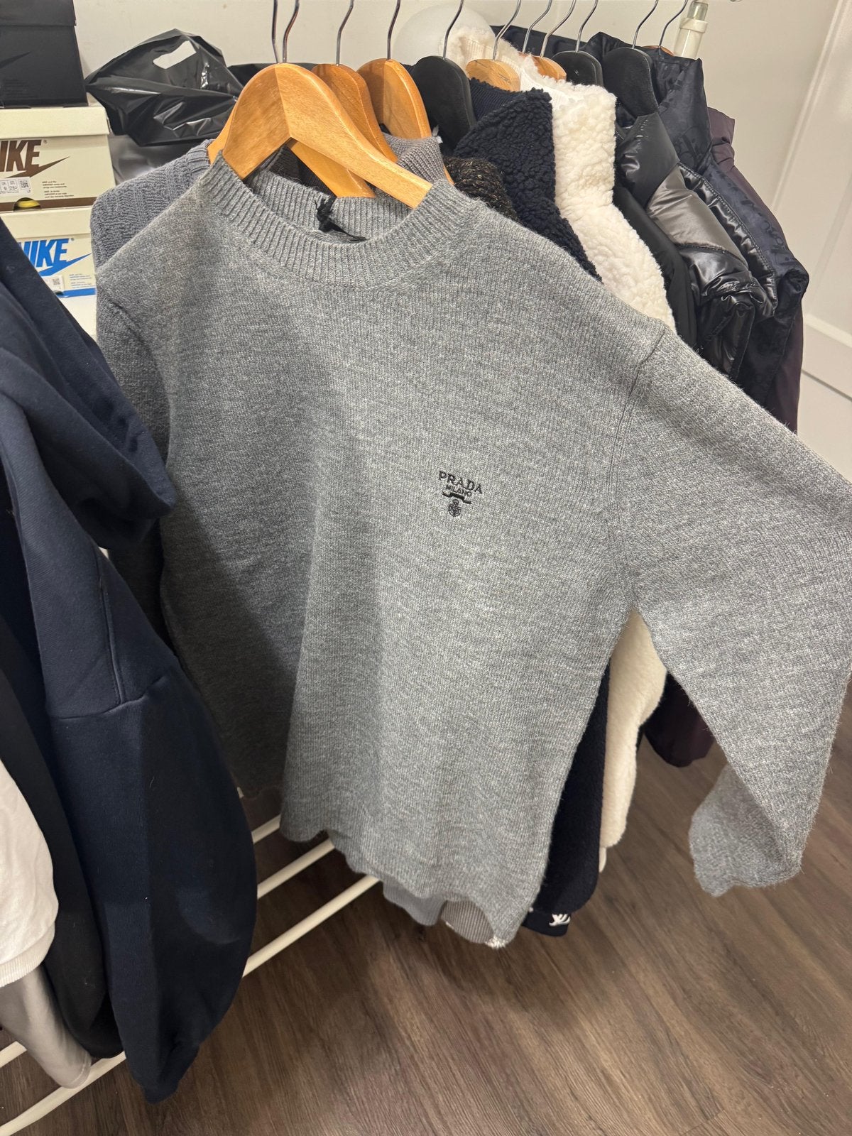 Prada Cashmere Sweater grijs, Ophalen of Verzenden, Nieuw, Grijs