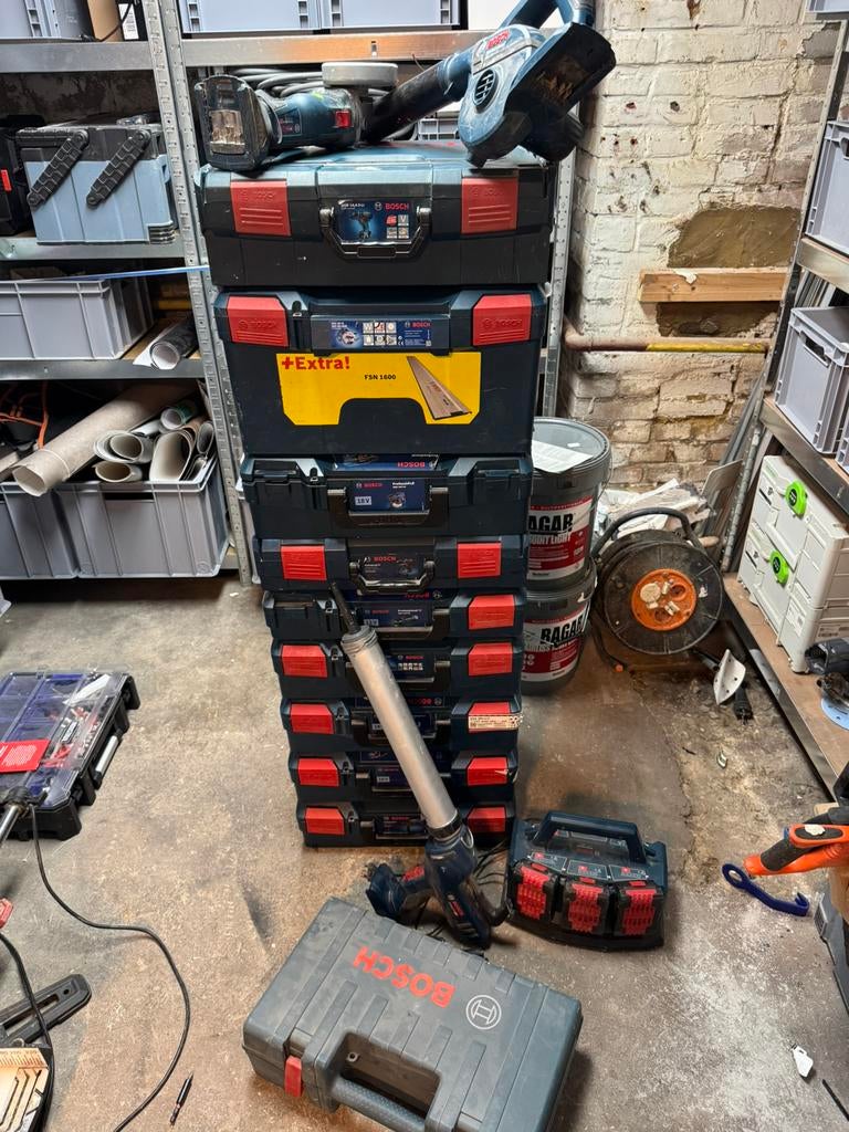 Bosch professional set in koffers, Ophalen of Verzenden, Zo goed als nieuw