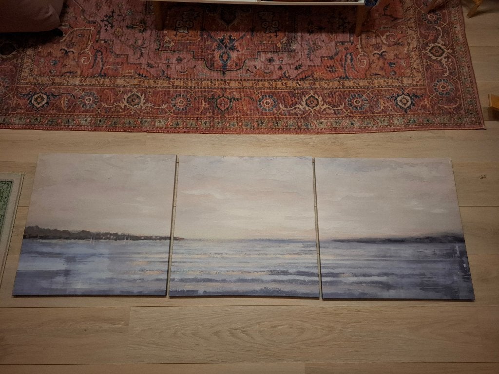 IKEA PÄRLBAND canvas schilderij – blauw "coast", Ophalen, Landschap