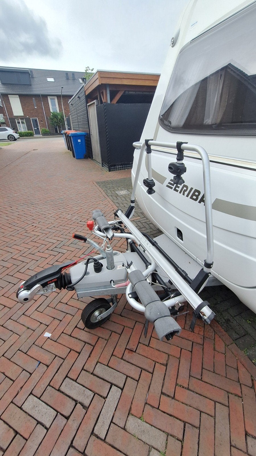 Thule Fietsendrager Superb Short voor Caravan (2 fietsen), Ophalen, 2 fietsen, Gebruikt, Achterklepdrager