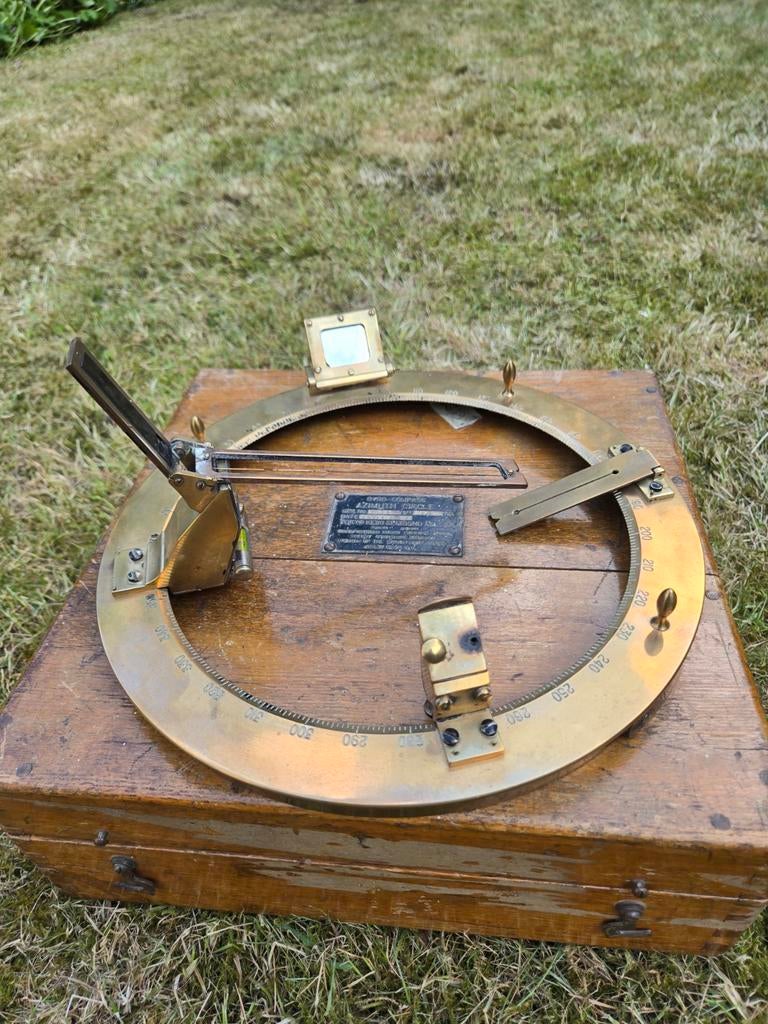 Azimuth Circle Gyro Compass, Ophalen, Gebruikt, Motorboot of Zeilboot