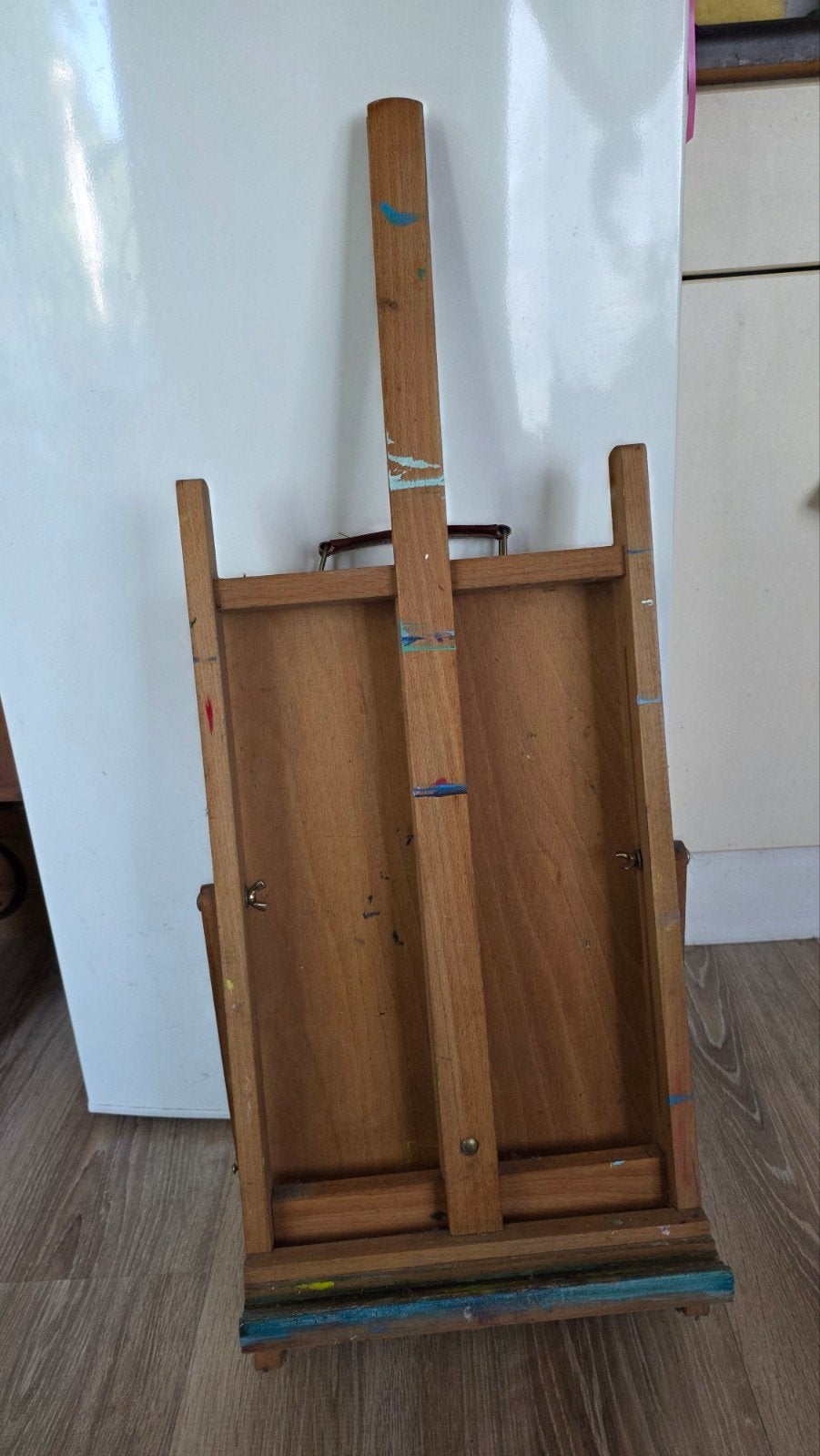 Kleine houten veldezel met opbergruimte, Ophalen, Gebruikt, Ezel