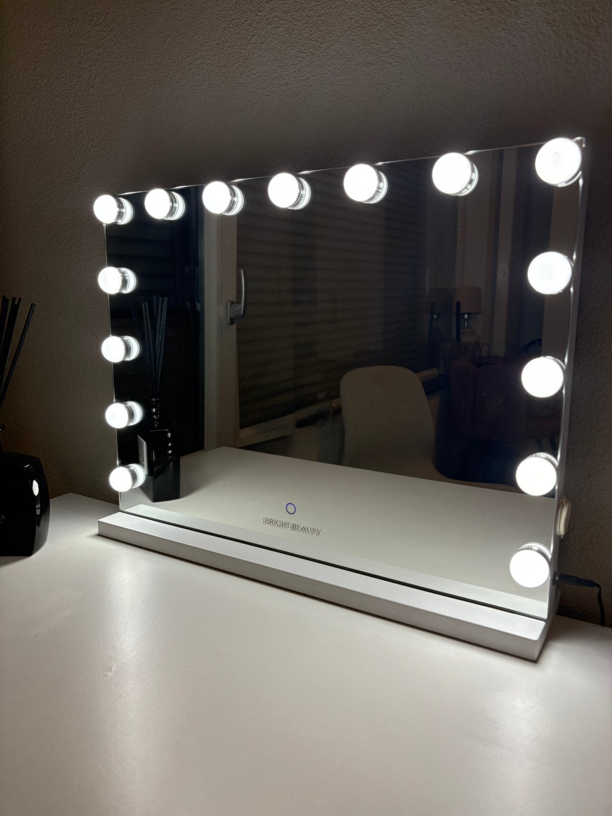 Bright Beauty Hollywood spiegel met LED verlichting 58x46 cm, Huis en Inrichting, Ophalen, Minder dan 50 cm, Zo goed als nieuw