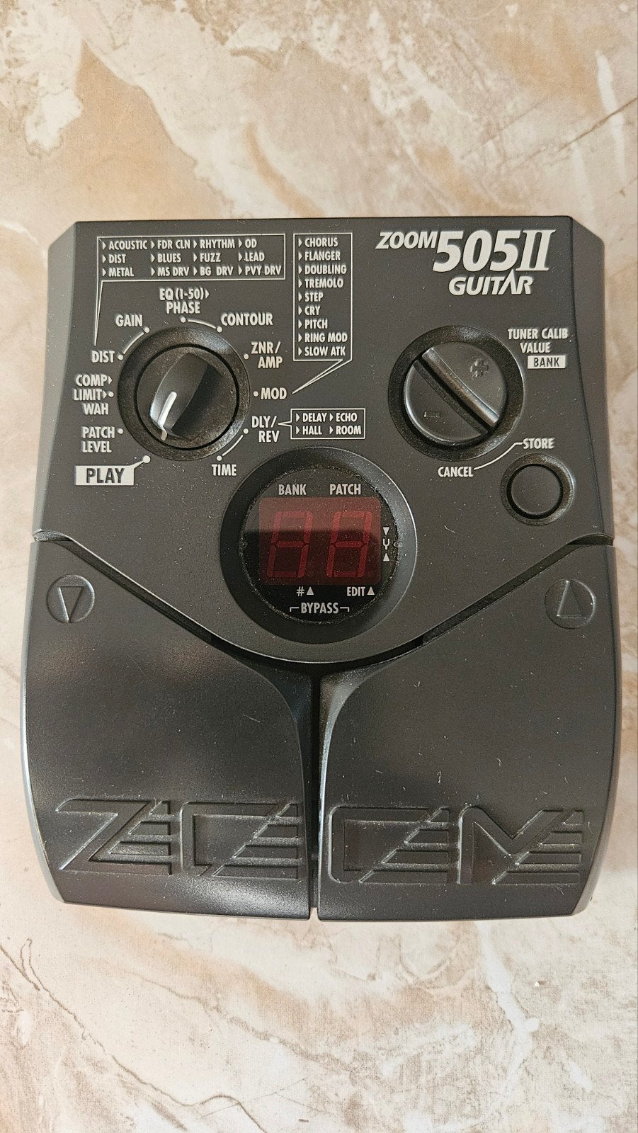 Zoom 505 II Gitaar Multi-Effect Pedaal, Ophalen of Verzenden, Gebruikt, Delay of Echo