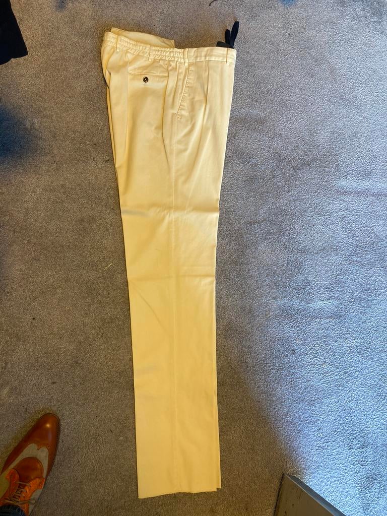 Roomwit/beige pt01 mt 54, Kleding | Heren, Broeken en Pantalons, Ophalen of Verzenden, Nieuw, Maat 52/54 (L), Beige